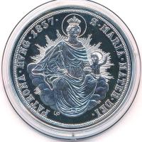 DN "Magyar tallérok utánveretben - V. Ferdinánd tallérja 1837" Ag emlékérem tanúsítvánnyal...