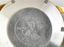 Omega Seamaster 30 automata karóra, elszíneződött számlappal, működő, jó műszaki állapotban, bőr szí...