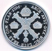 DN "Magyar tallérok utánveretben -I. Ferenc tallérja 1796" Ag emlékérem tanúsítvánnyal (20...