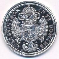 DN "Magyar tallérok utánveretben - Lotharingiai Ferenc tallérja 1753" Ag emlékérem tanúsít...