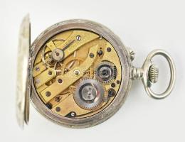 Fém tokos kézi felhúzós zsebóra hibátlan számlappal, d: 44 mm