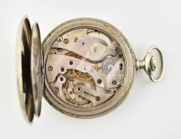 Regulateur fém tokos vasutas zsebóra. Szép számlappal, működő, jó állapotban. d: 50 mm