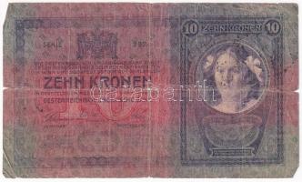 1904. 10K fekete "Romania Timbru Special" és cirill betűs felülbélyegzéssel T:IV Adamo K10...