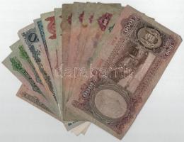 13db vegyes pengő bankjegy, közte 1930. 20P + 1943. 1000P T:III,III- közte szép papír is