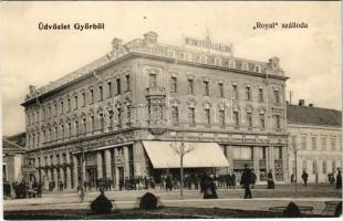 Győr, Hotel Royal szálloda, Fehérhajó szálloda. Nitsmann József kiadása