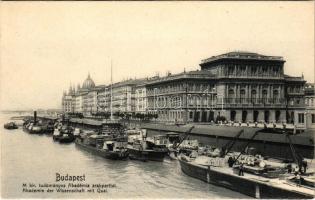 Budapest V. M. kir. Tudományos Akadémia a rakparttal