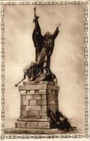 Budapest I. Nándor tér, Kapisztrán szobor. M. k. Hadtörténelmi Levéltár kiadása R.J.E. (EK)