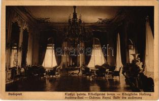 Budapest I. Királyi palota, Kihallgatási terem, belső. Rigler r.-t. 77. sz. (EK)