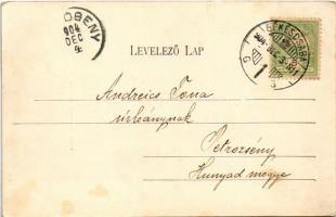 1904 Békéscsaba, Kossuth tér, templom. Corvina könyvkereskedés kiadása (felületi sérülés / surface d...