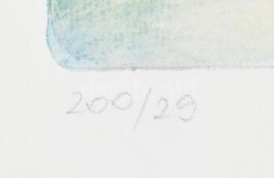 Sajdik Ferenc (1930-): Mesejelenet (cím nélkül). Ofszet nyomat, papír, jelzett, számozott (200/29), ...