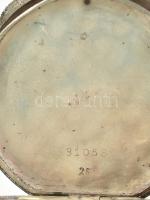 Ezüst (Ag) tokos, kis méretű / női zsebóra. hibátlan festett számlappal, működő, jó állapotban d: 42...