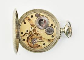 G & D Chronométre szecessziós fém tokos zsebóra. számlapon kisebb sérülésekkel működő, jó állapo...