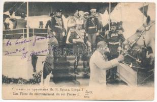 1907 Les Fetes du couronnement du roi Pierre I. / I. Péter szerb király koronázási ünnepsége / The coronation festivities of Peter I of Serbia (EB)