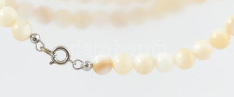 Achát nyaklánc, h: 82 cm