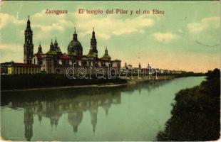 Zaragoza, El tempo del Pilar y el rio Ebro / church, river (EB)