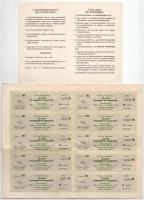 Budapest 1946. "Magyar Czukoripar - Részvénytársaság" részvényelismervény 100P névértékű r...