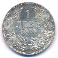 Bulgária 1910. 1L Ag T:1-,2 Bulgaria 1910. 1 Lev Ag C:AU,XF Krause KM#28
