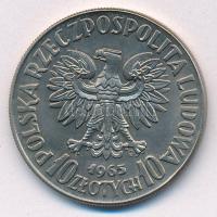 Lengyelország 1965. 10Zl Cu-Ni "700 éves Varsó - Sellő karddal és pajzzsal" próbaveret &qu...