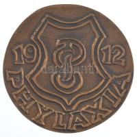 ~1970-1980. Phylaxia (Oltóanyag- és Tápszertermelő Vállalat) 1912 egyoldalas bronz emlékérem (67mm) T:1-