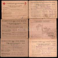 1946/1947 Hadifogoly levelezőlapok, Bicskey Béla m. kir. ezredes levelei, a fogságban elhalálozott, 6 db