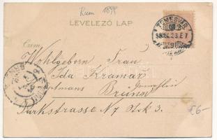 1899 (Vorläufer) Temesvár, Timisoara; Losonczy tér, Dóm templom. Corvina könyvkereskedés kiadása / P...