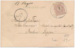 1899 (Vorläufer) Temesvár, Timisoara; Losonczy tér, szerb püspöki palota. Corvina könyvkereskedés ki...