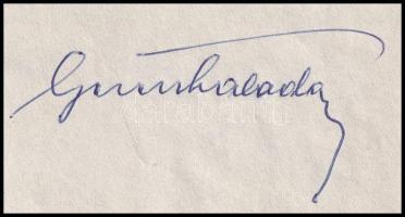 Gerevich Aladár (1910-1991) vívó, edző kézzel írt levele