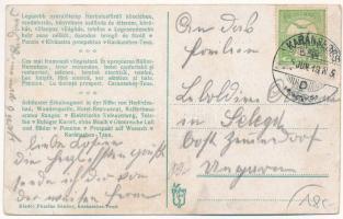 1915 Karánsebes, Caransebes; Teus üdülőtelep, Füszfás nyaraló, Csuda forrás, Teniszpálya, Temes híd....