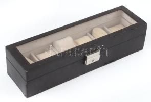 Óratartó doboz, 6 férőhellyel, kis kopással