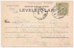 1906 Karánsebes, Caransebes; Müller G. Photo, H. Perlfaster (EK)