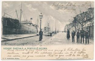 1903 Sulina, Vedere Partiala a Portului / port (EK)