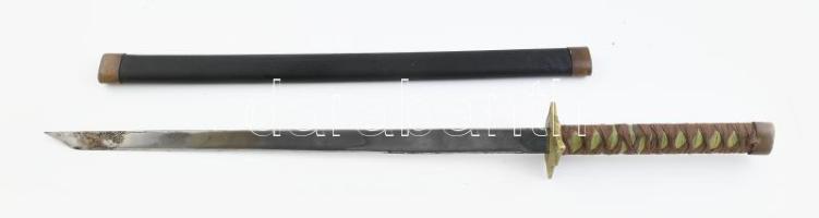 Japán kard, jelzés nélkül. 85 cm Hüvellyel