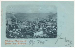 1899 (Vorläufer) Resica, Resita; vasgyár. Adolf Weiss / iron works, factory (EB)