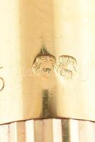 Aranyozott ezüst (Ag) Dupont golyóstoll, jelzett, h: 13,5 cm, bruttó: 30,2 g