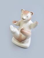Drasche porcelán medve, kézzel festett, jelzett, hibátlan, m: 7 cm