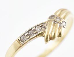 14k Arany (Au) gyűrű, jelzett 1,2 g