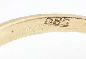 14k Arany (Au) gyűrű, jelzett 1,2 g