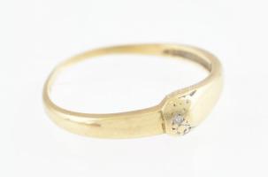 14k Arany (Au) gyűrű, jelzett pár 1,1 g