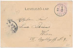 1899 (Vorläufer) Nagyszeben, Hermannstadt, Sibiu; Caffee & Conditorei Berthold Frentz, Erlenpark...