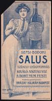 Sepsi-Bodoki Salus székely gyógyforrás, Brázay Kálmán, kétoldalas szecessziós számolócédula