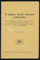Szijártó Árpád: A magyar gazda korszerü számtartása. Bp., én. (cca 1941),Gergely R. Könyvkereskedése...