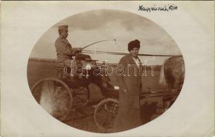 1916 Nagyvárad, Oradea; lovaskocsi / horse chariot. photo (EK)