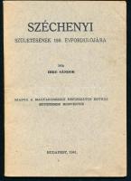Imre Sándor: Széchenyi születésének 150. évfordulójára. Bp., 1941, Magyarországi Református Egyház Egyetemes Konventje. Kiadói papírkötés, tulajdonosi bejegyzéssel, jó állapotban.
