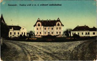 1914 Temesvár, Timisoara; Vadászerdő, M. kir. erdészeti szakiskola / forestry school (EK)