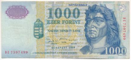 1998. 1000Ft "DE 7597499" T:III Adamo F55.6
