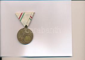 1937. I. V.Ö.S.E. 1937.IX:19. IV. kétoldalas bronz díjérem szalaggal (40mm) T:1-