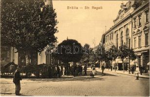 Braila, Strada Regala / street view, shops
