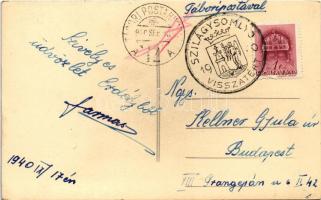 1940 Szilágysomlyó, Simleu Silvaniei; látkép / general view. Foto Burkos photo + "1940 Szilágys...