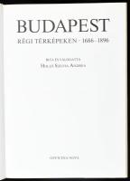 Holló Szilvia Andrea: Budapest régi térképeken. 1686-1896. Bp., 1994, Officina Nova. Kiadói műbőr-kö...