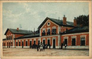 1916 Lugos, Lugoj; vasútállomás / railway station